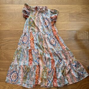 Pinch Vibrant Paisley‎ Midi Dress